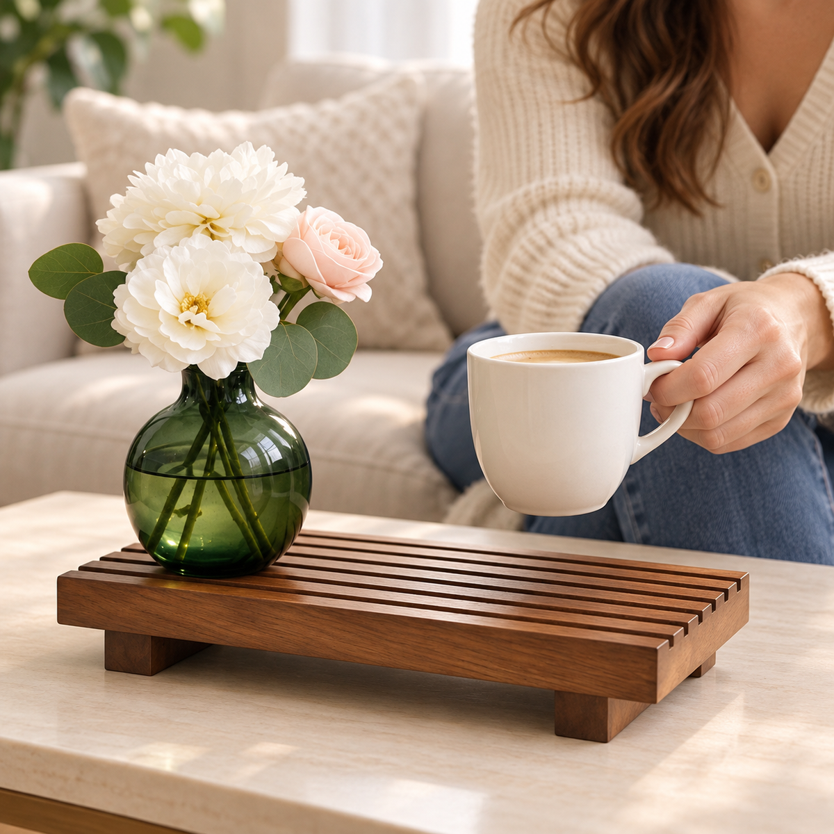 Soap Tray | Solid Wood Bathroom | Housewarming Spa Accent