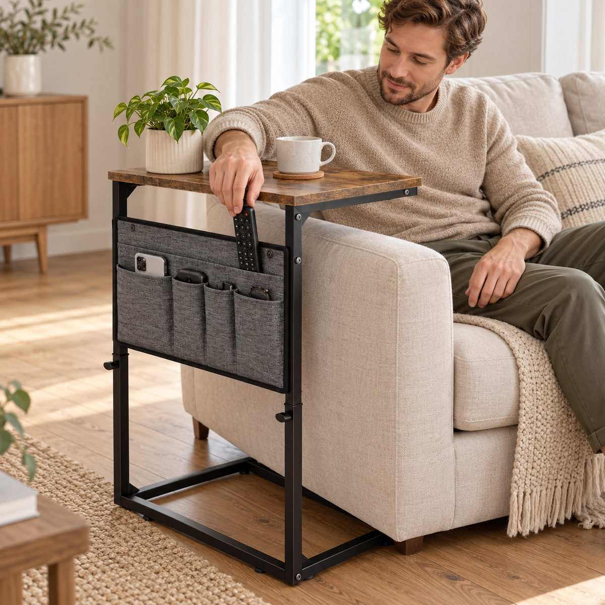 Side Table | Steel Wood Living Room | Homeowners Favorite