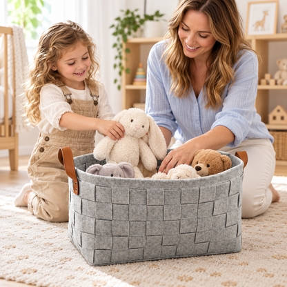 Laundry Basket | Woven Felt Home | Housewarming Gift Chic